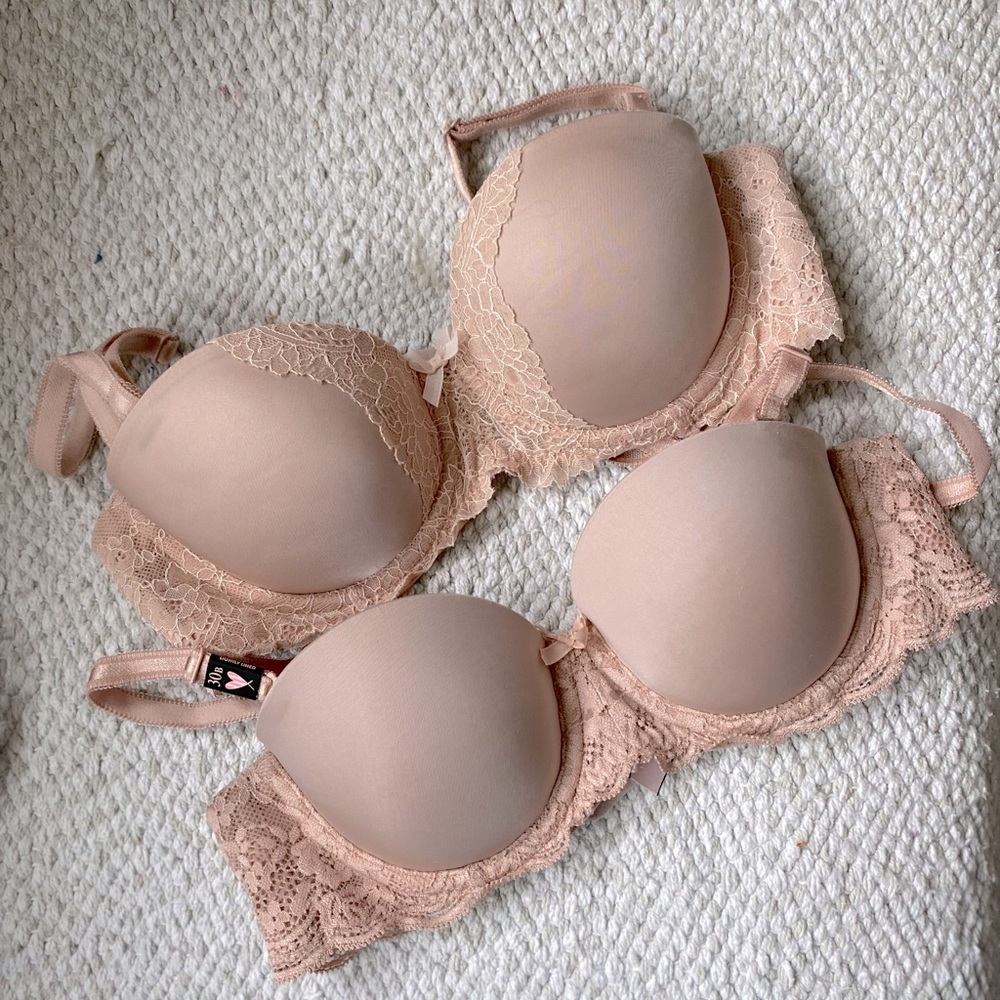2 Nude/Cream - VS multi-way bras - READ